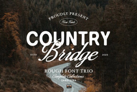 Country Bridge Trio Font - Featured Image