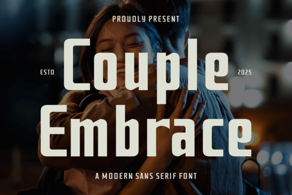 Couple Embrace Font - Featured Image