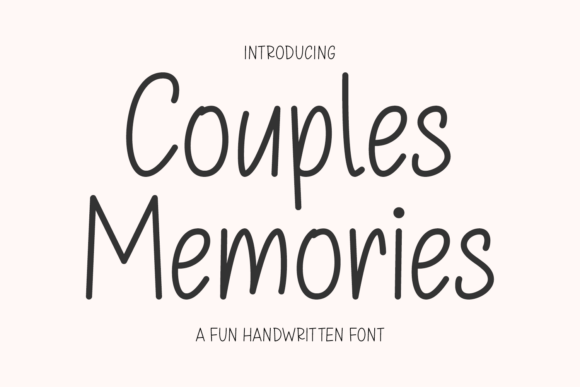 Couples Memories Font - Featured Image