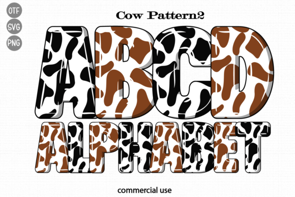 Cow Pattern Font - Featured Image