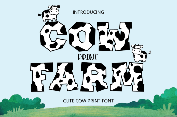 Cow Print Farm Font - Featured Image
