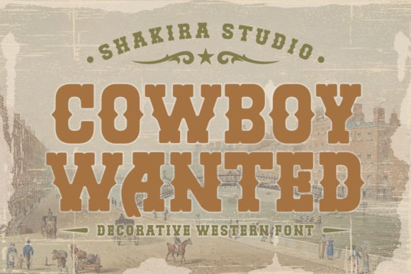 Cowboy Wanted Font - Featured Image