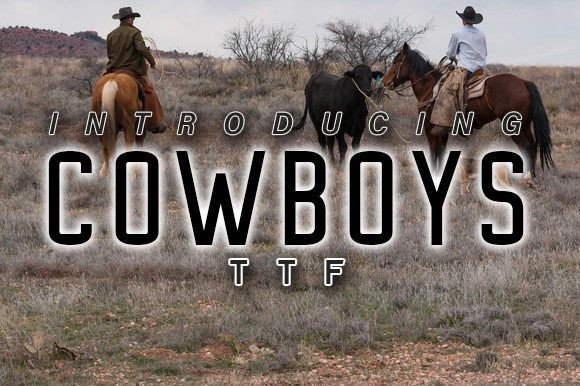 Cowboys Font - Featured Image