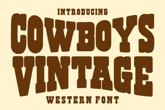 Cowboys Vintage Font - Featured Image