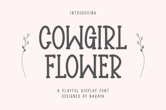 Cowgirl Flower Font - Featured Image