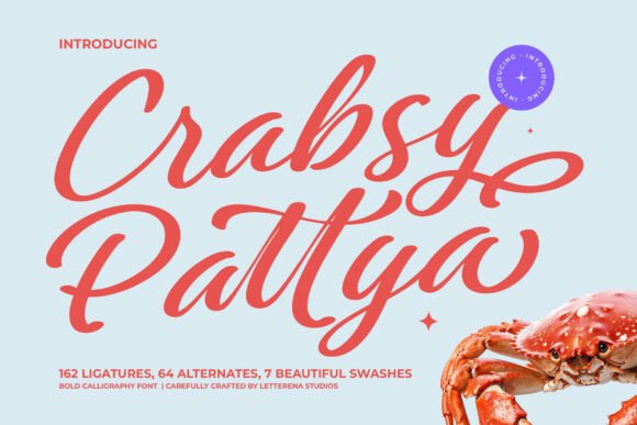 Crabsy Pattya Font - Featured Image