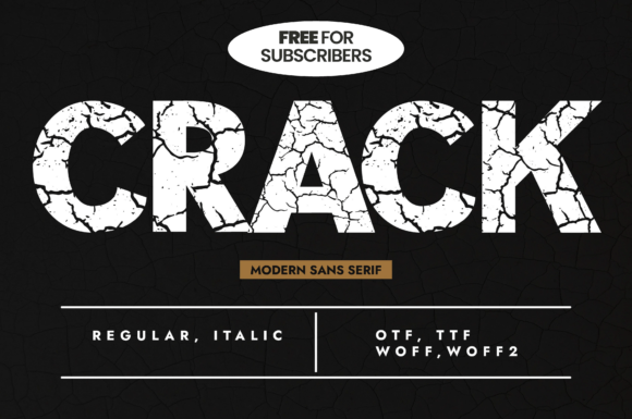 Crack Font - Featured Image