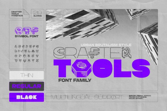 Crafter Tools Font - Featured Image