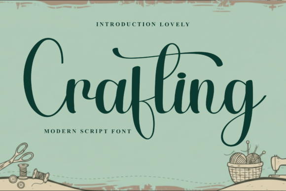 Crafting Font - Featured Image