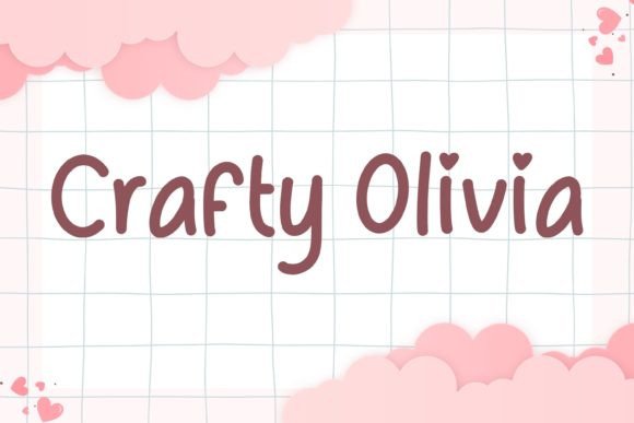 Crafty Olivia Font - Featured Image