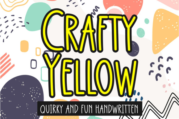 Crafty Yellow Font Font - Featured Image