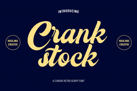 Crankstock Font - Featured Image