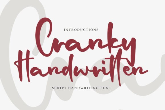 Cranky Handwritten Font - Featured Image