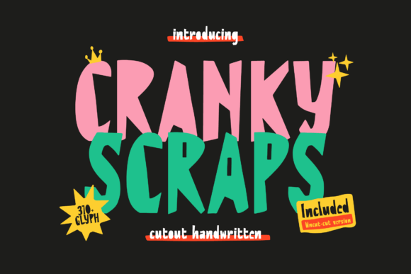 Cranky Scraps Font - Featured Image