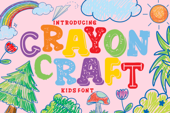 Crayon Craft Font - Featured Image