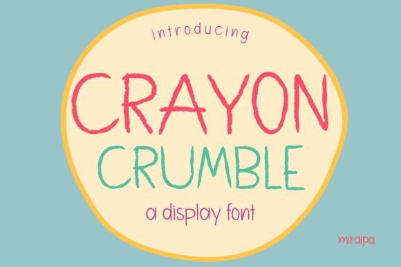 Crayon Crumble Font - Featured Image