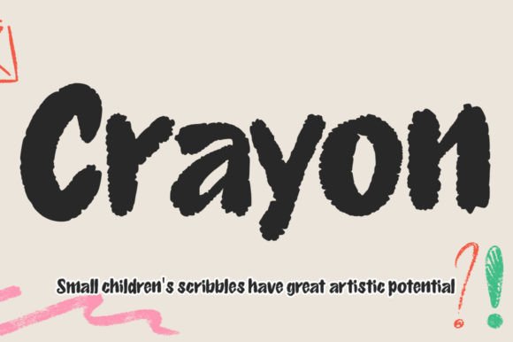 Crayon Font - Featured Image