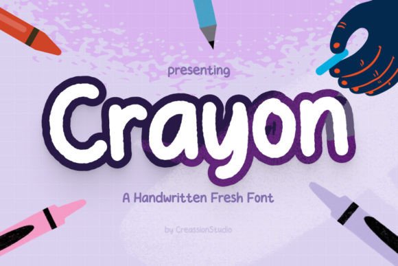 Crayon Font - Featured Image