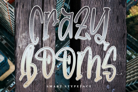 Crazy Booms Font - Featured Image