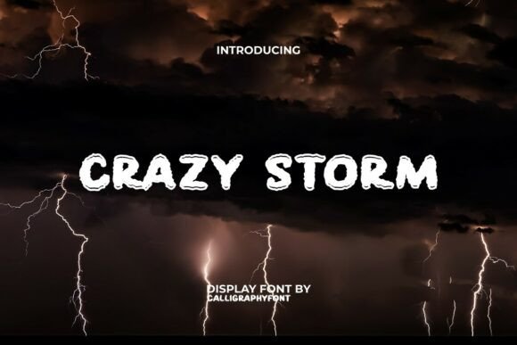 Crazy Storm Font - Featured Image