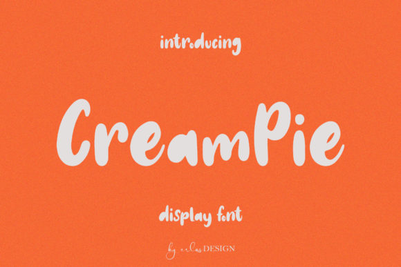 CreamPie Font - Featured Image