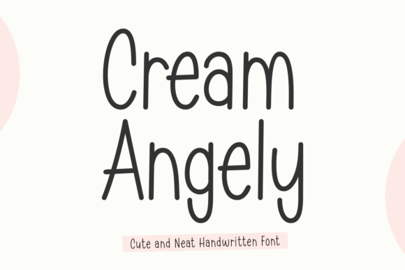 Cream Angely Font - Featured Image