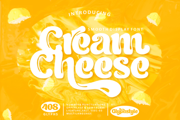 Cream Cheese Font - Featured Image