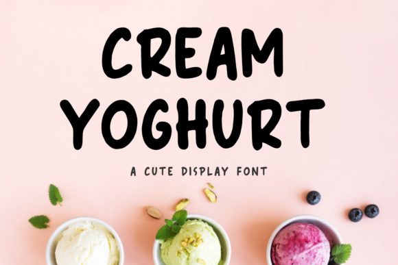 Cream Yoghurt Font - Featured Image