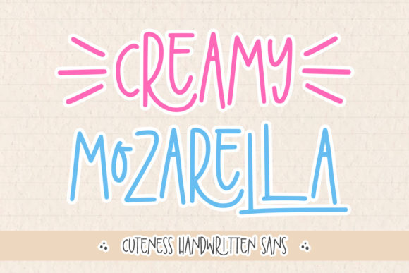 Creamy Mozarella Font - Featured Image