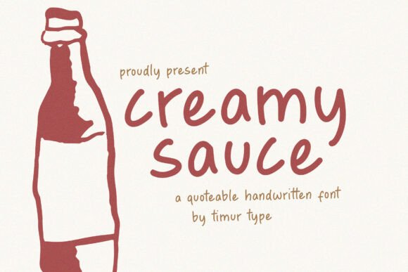 Creamy Sauce Font - Featured Image