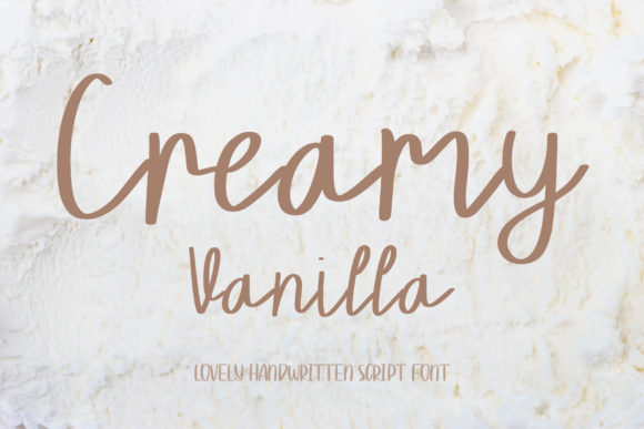 Creamy Vanilla Font - Featured Image