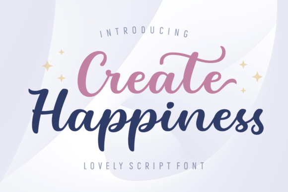 Create Happiness Font - Featured Image