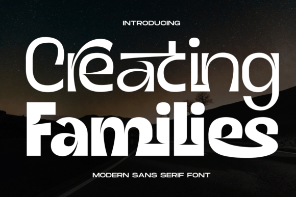 Creating Families Font - Featured Image