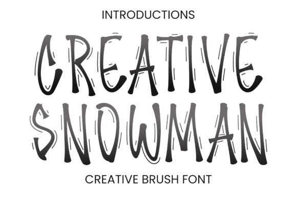 Creative Snowman Font - Featured Image