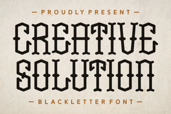 Creative Solution Font - Featured Image