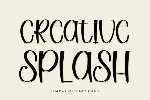 Creative Splash Font - Featured Image