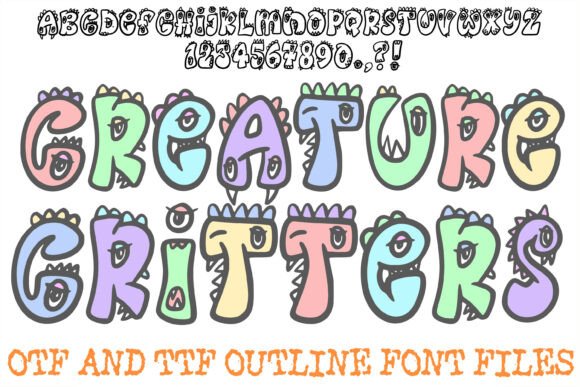 Creature Critters Font Font - Featured Image