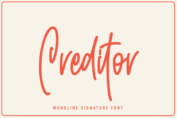 Creditor Font - Featured Image