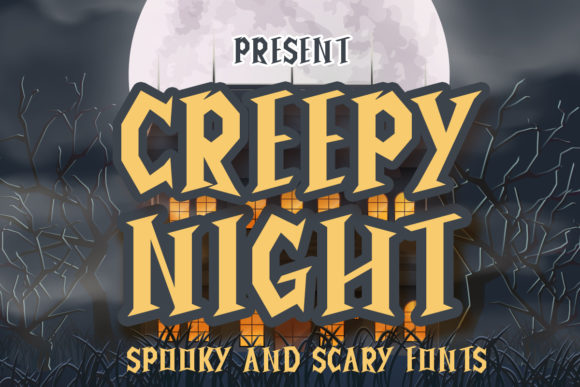Creepy Night Font - Featured Image