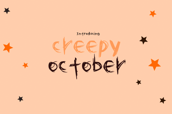Creepy October Font - Featured Image
