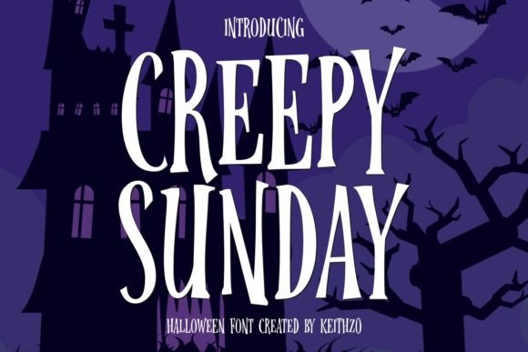 Creepy Sunday Font - Featured Image