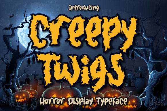 Creepy Twigs Font - Featured Image