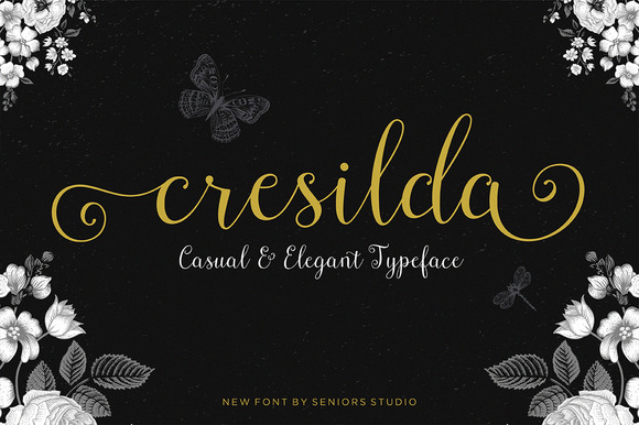 Cresilda Script Font - Featured Image
