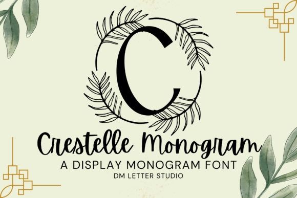 Crestelle Monogram Font - Featured Image