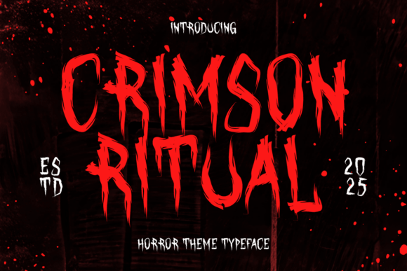 Crimson Ritual Font - Featured Image
