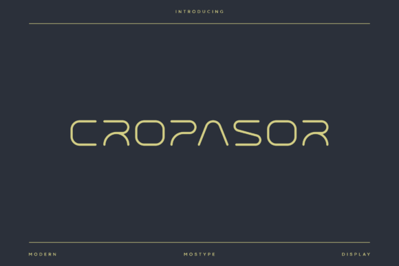 Cropasor Font - Featured Image