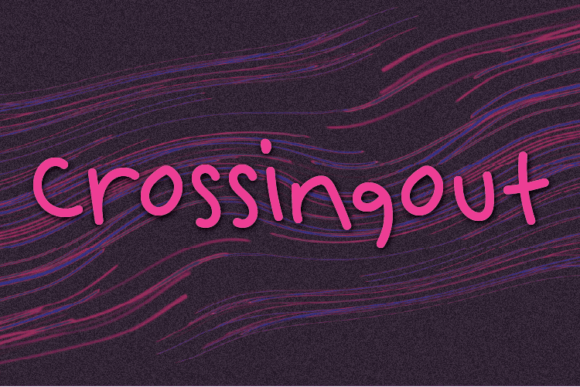Crossingout Font - Featured Image