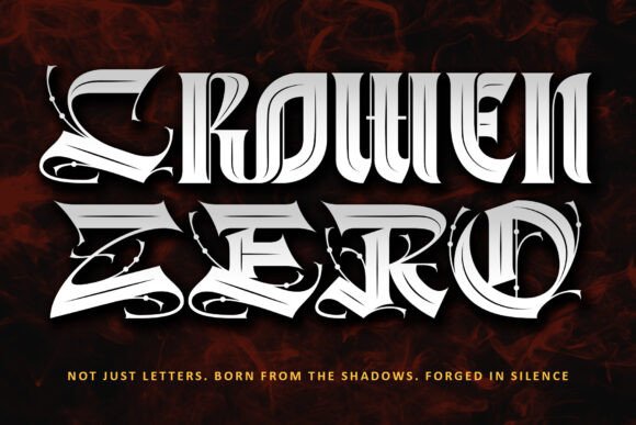 Crowen Zero Font - Featured Image