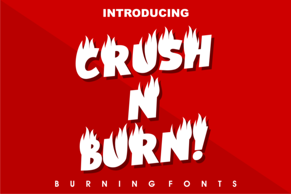 Crush N Burn! Font - Featured Image