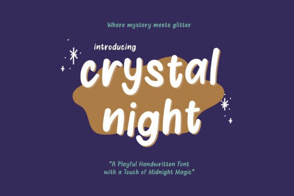 Crystal Night Font - Featured Image
